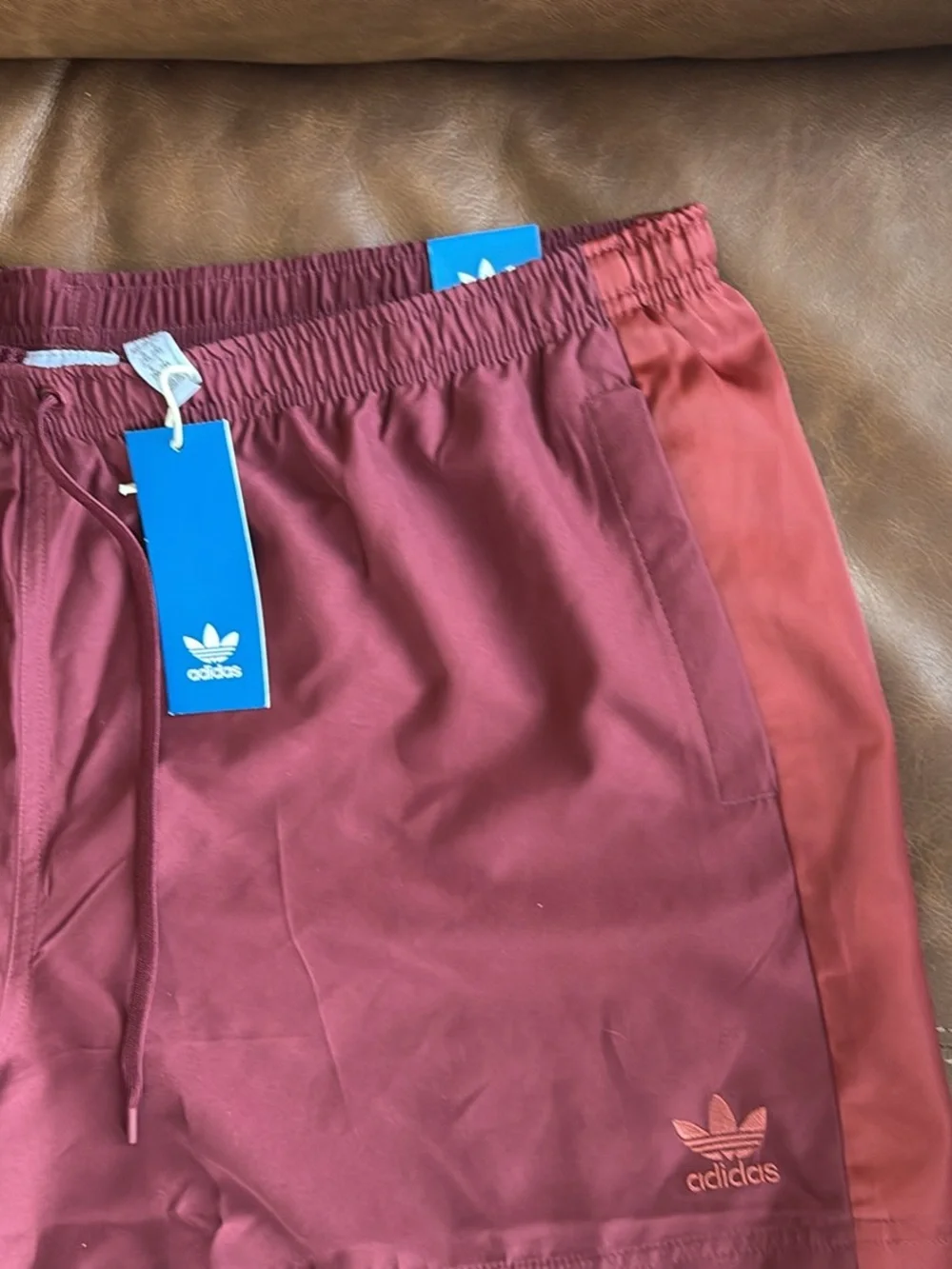 Adidas 5” inseam swim shorts